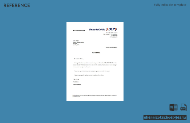 Peru Banco de Credito Schließungsbeispiel Vorschau